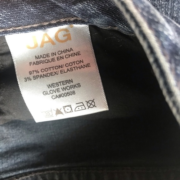 JAG Jeans Mid-rise Straight Leg Stretch Jeans Size 10 - Picture 8 of 10